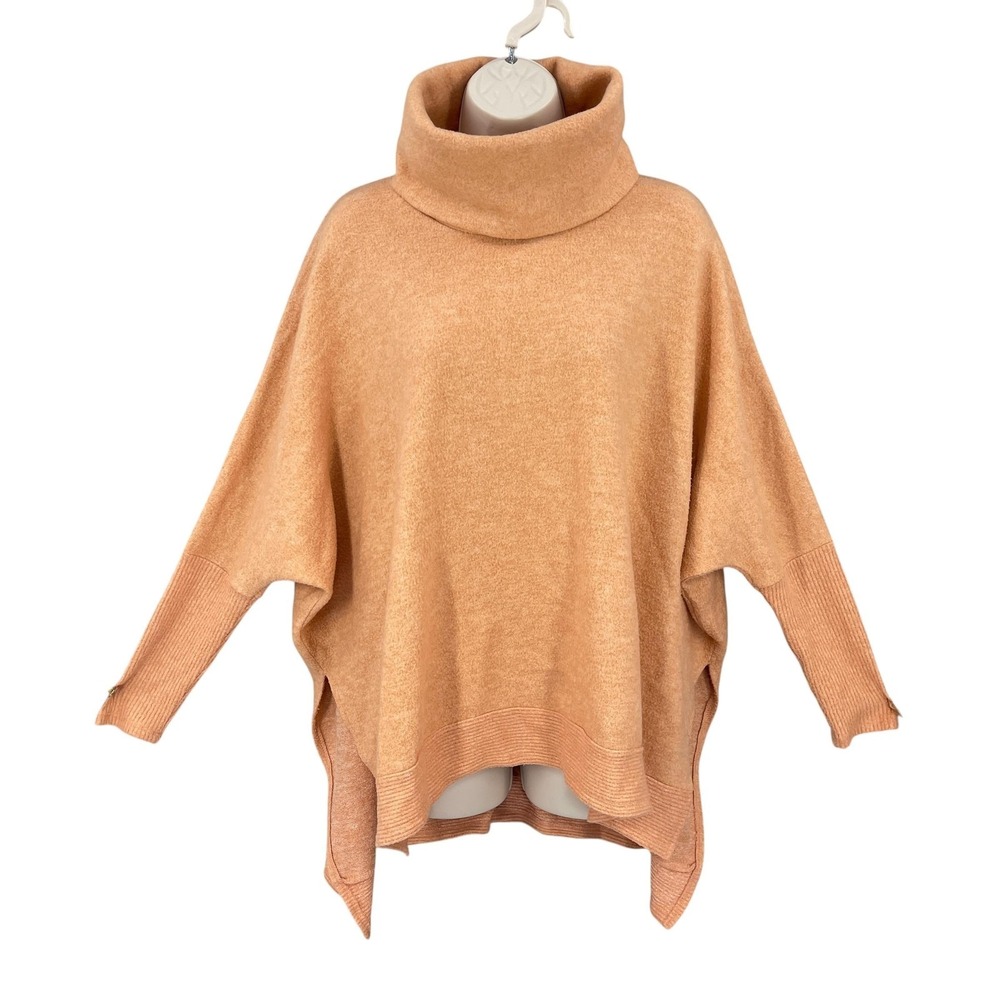 Cherish Oversized Sweater Women Boxy Preppy Winter Tunic CowlNeck Cozy Size XS/S